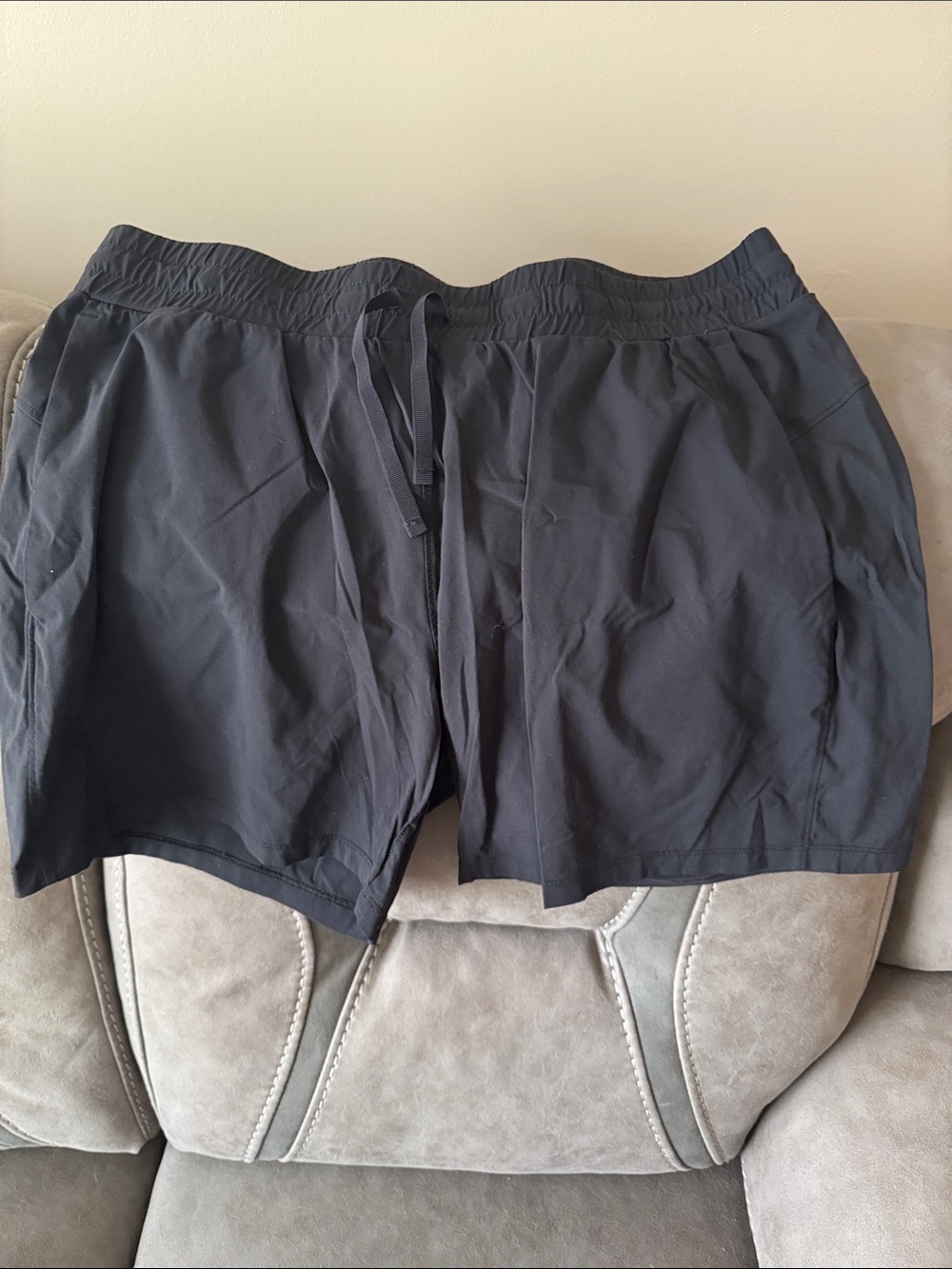 Tuff Athletics Black Women's Athletic Shorts with Drawstring